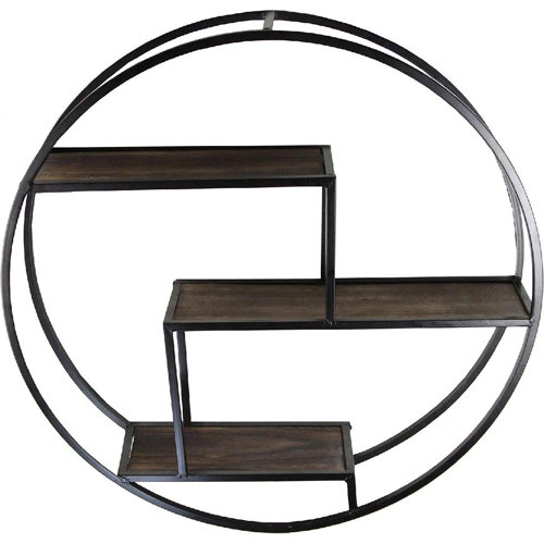 17 Stories Black Round Floating Shelves Wayfair